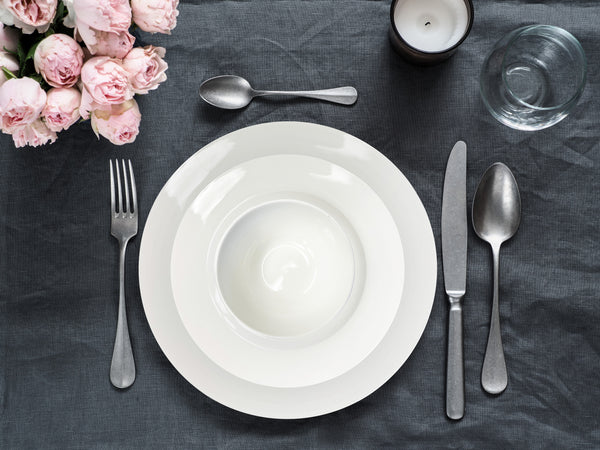 Dinnerware Set, Service for 4, 16 Piece Set, Bone China , White, Microwave Safe, Chip Resistant, Translucent, Elegant giftware, Dish set, For, Essential Home, Everyday Living, Kitchen Set