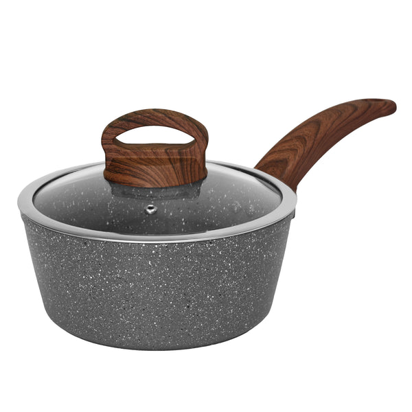 Sauce Pan 2 Quart, Nonstick Saucepan with Lid, Stone-Derived Granite  Coating No-stick Saucier Pot, Stainless Handle, Induction Compatible, Oven  Safe, Dishwasher Safe - Shop - TexasRealFood