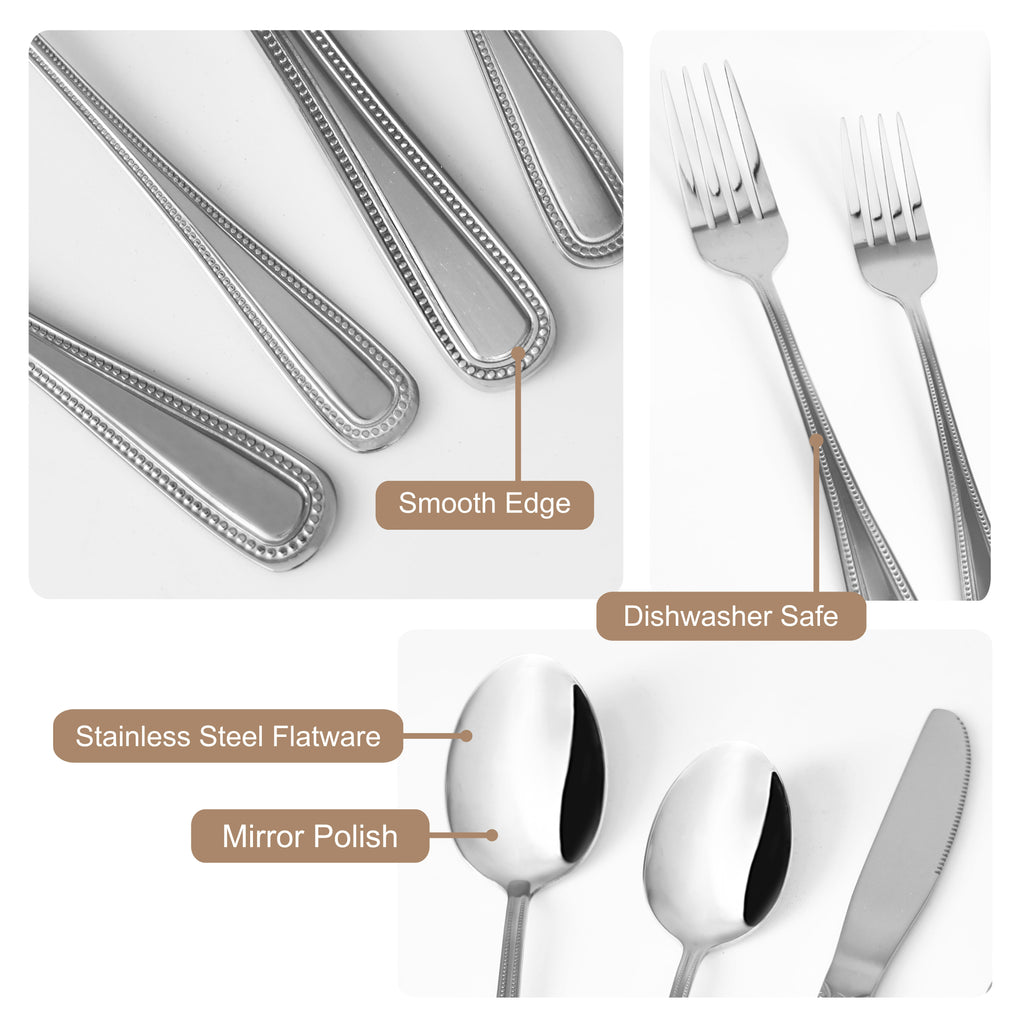 Eating Utensils Restaurant Hotel Flatware Set 4 Pieces Tableware Cutlery  Spoon Dinner Fork Knife - China Fork and Spoon price